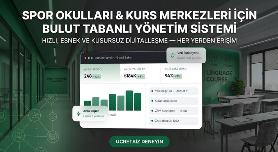 Modernleşen Eğitim Kurumlarında Kurs Yönetim Sistemleri İçin Modern Çözümler