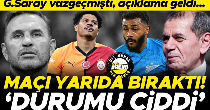 Galatasaray transferden vazgeçti, Wendel maçı bıraktı! Teknik direktör açıkladı: Durumu ciddi…