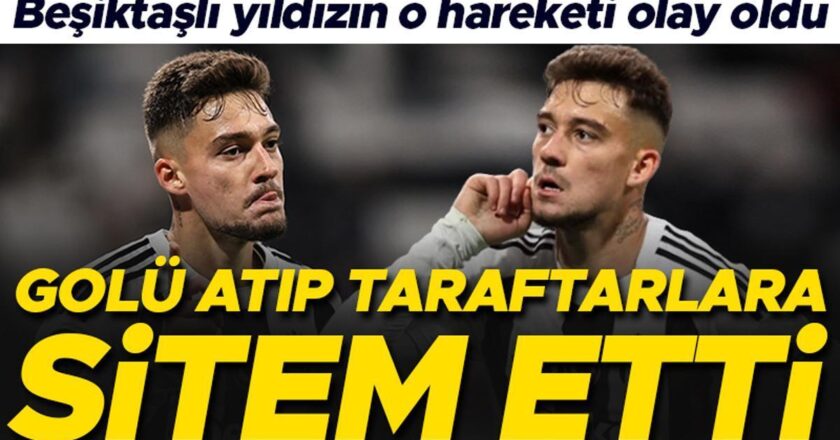 Beşiktaş’ın yıldızı gol atarak taraftarları azarladı! Golün ardından yaptığı hareket ortalığı karıştırdı