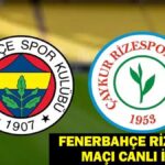 Fenerbahce Rizer maçın özeti