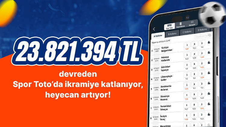 Tam 23.821.394 TL tutarındaki Spor Toto’da bonus artıyor, heyecan artıyor! İşte transfer sonrası beklenen büyük ikramiye…